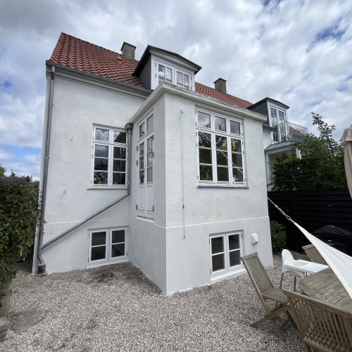 Facaderenovering af klassisk ejendom i Dragør på Amager.