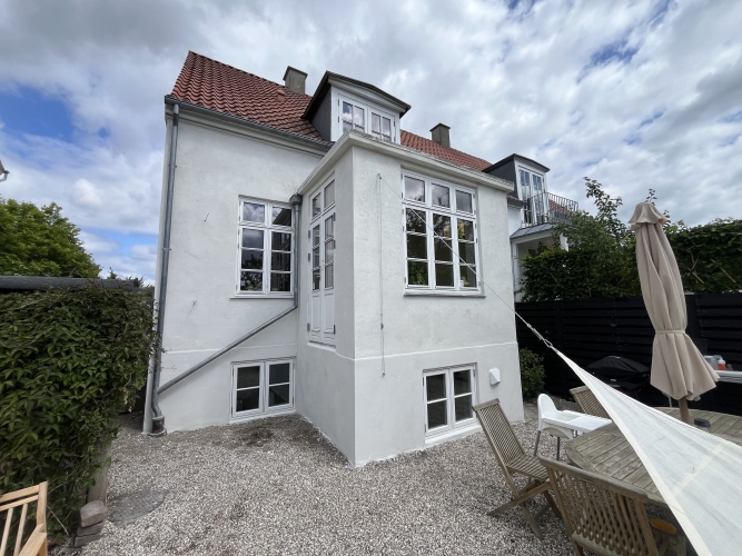 Facaderenovering af klassisk ejendom i Dragør på Amager.