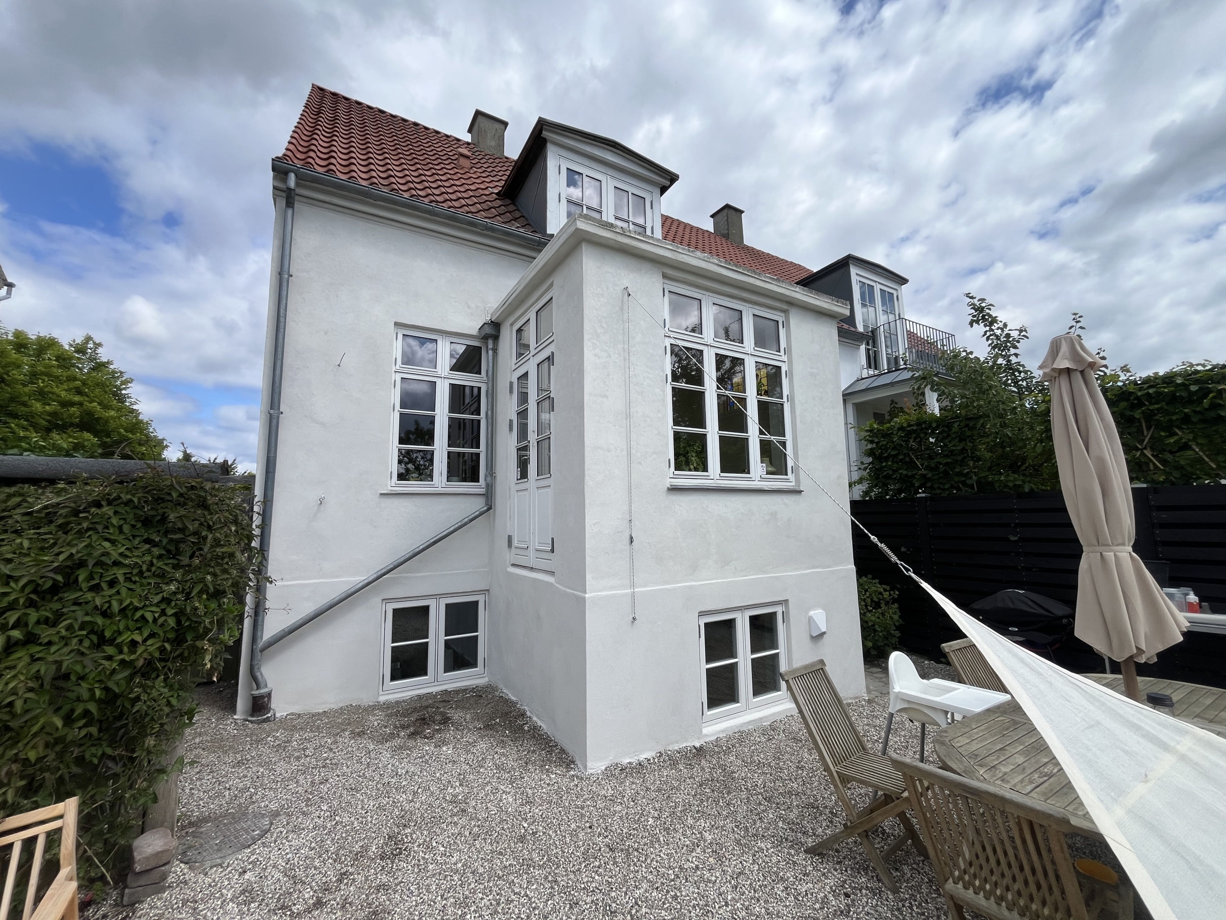 Facaderenovering af klassisk ejendom i Dragør på Amager.